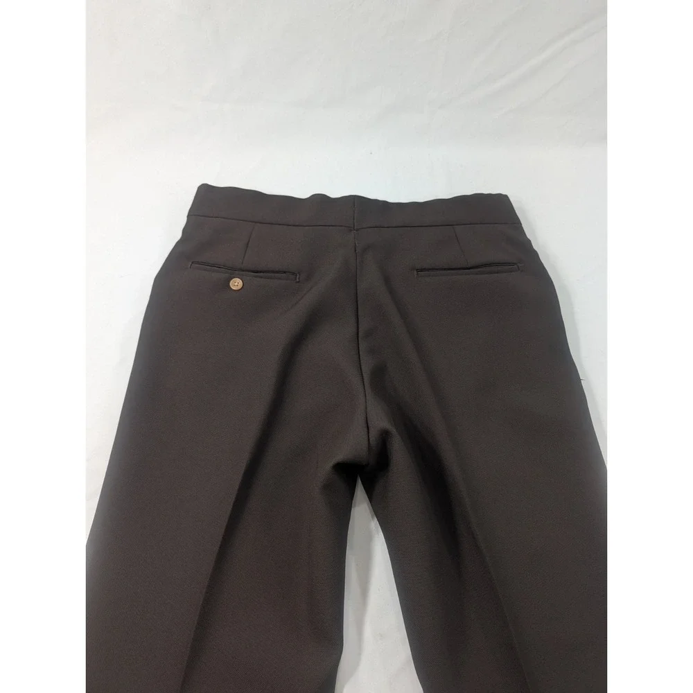 True‎ VTG 70s Levis Panatela Sportswear Flare Leg Trouser 34x31 Talon Zip-brown